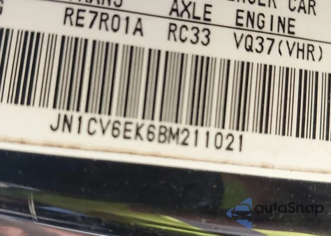 2011 Infiniti G37 Journey z USA, uszkodzony, nr VIN JN1CV6EK6BM211021